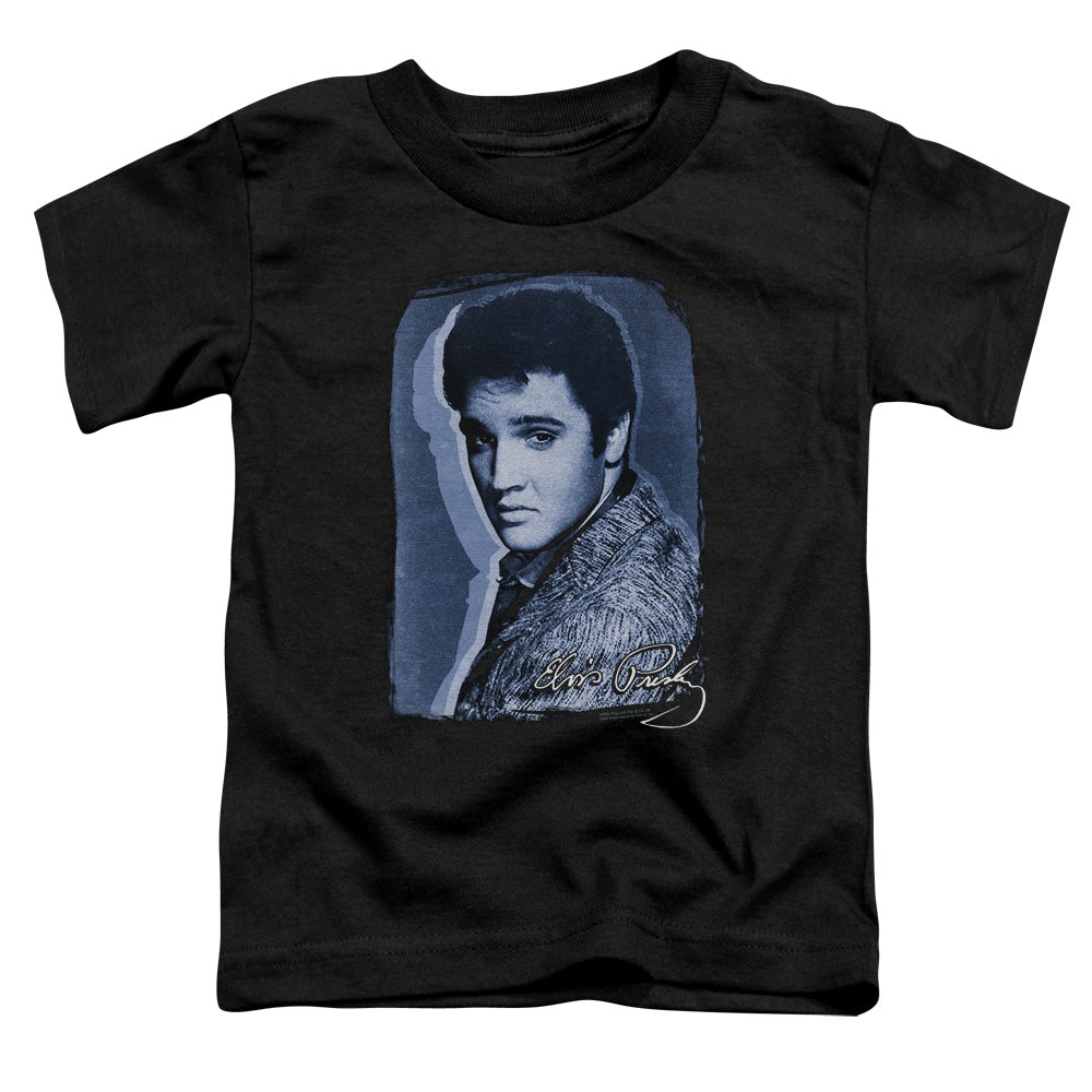 Elvis Presley Overlay Toddler Kids Youth T Shirt Black Officially Licensed