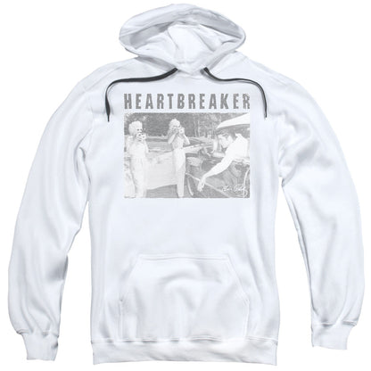 Elvis Presley Heartbreaker Mens Hoodie White Officially Licensed