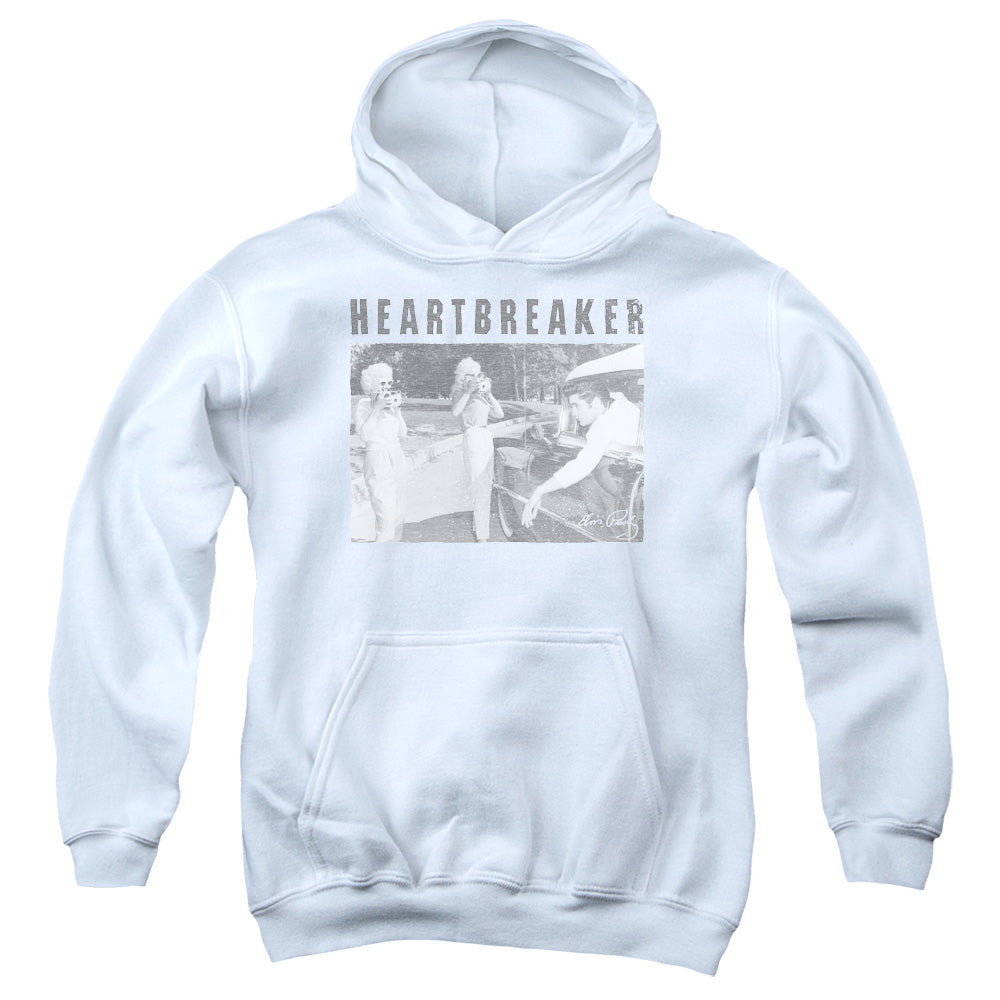 Elvis Presley Heartbreaker Kids Youth Hoodie White Officially Licensed