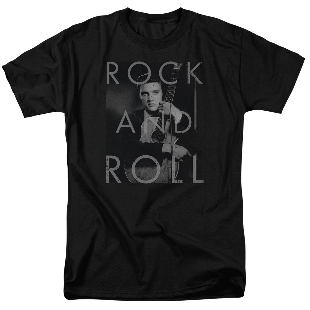 Elvis Presley Rock And Roll Mens T Shirt Black Officially Licensed