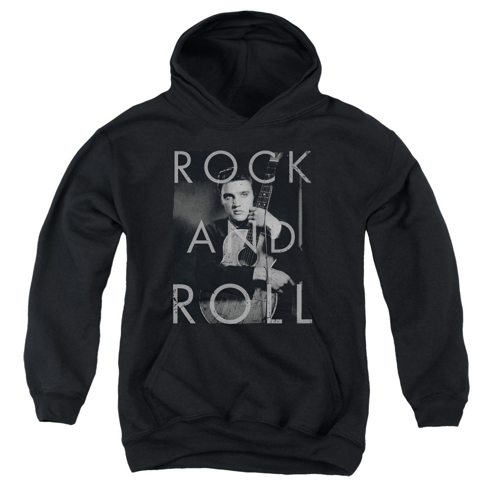 Elvis Presley Rock and Roll Kids Youth Hoodie Black Officially Licensed