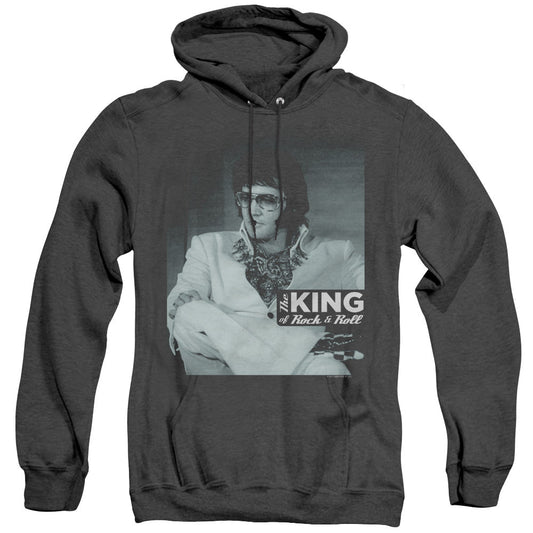 Elvis Presley Good To Be Heather Mens Hoodie Black Officially Licensed