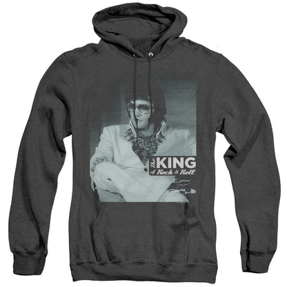 Elvis Presley Good To Be Mens Heather Hoodie Black Officially Licensed