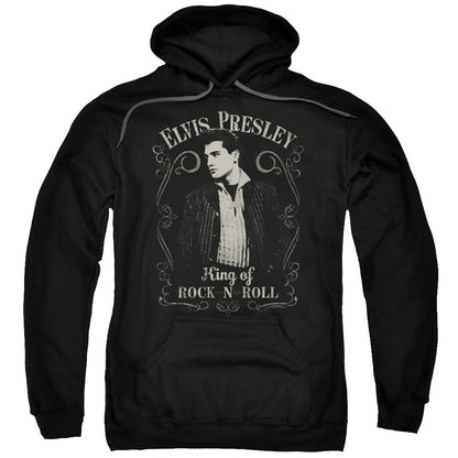 Elvis Presley Rock Legend Mens Hoodie Black Officially Licensed