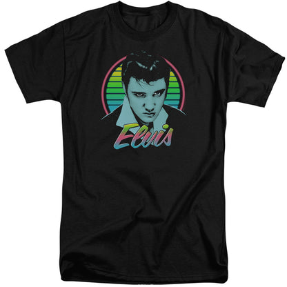 Elvis Presley Neon King Mens Tall T Shirt Black Officially Licensed