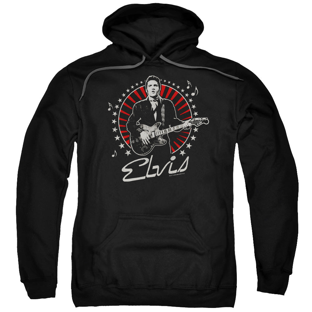 Elvis Presley Stars Mens Hoodie Black Officially Licensed