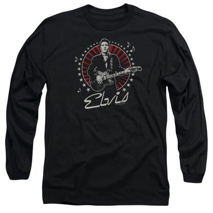 Elvis Presley Stars Mens Long Sleeve Shirt Black Officially Licensed Officially Licensed