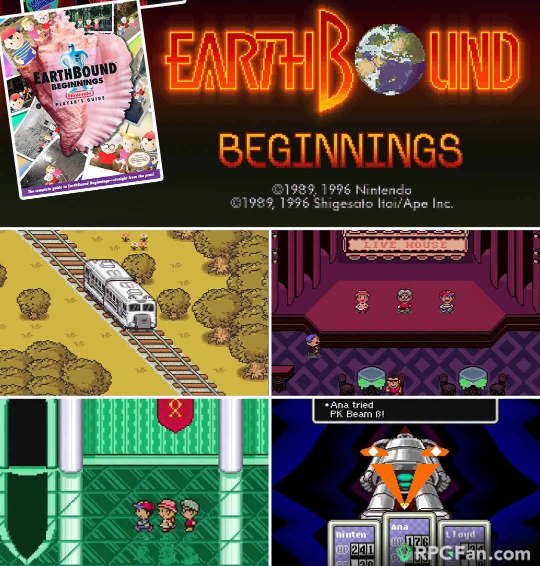 Earthbound:Beginnings ROM Hack SNES Video Game Super Nintendo ROM Hack