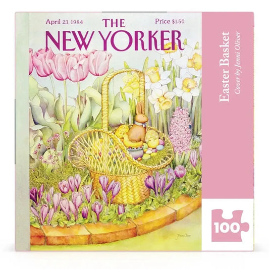 Easter Basket The New Yorker 100 Piece Mini Jigsaw Puzzle NYPC
