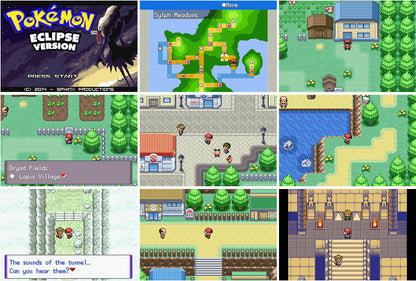 Pokemon Eclipse GBA ROM Hack Video Game Custom Gameboy Advance