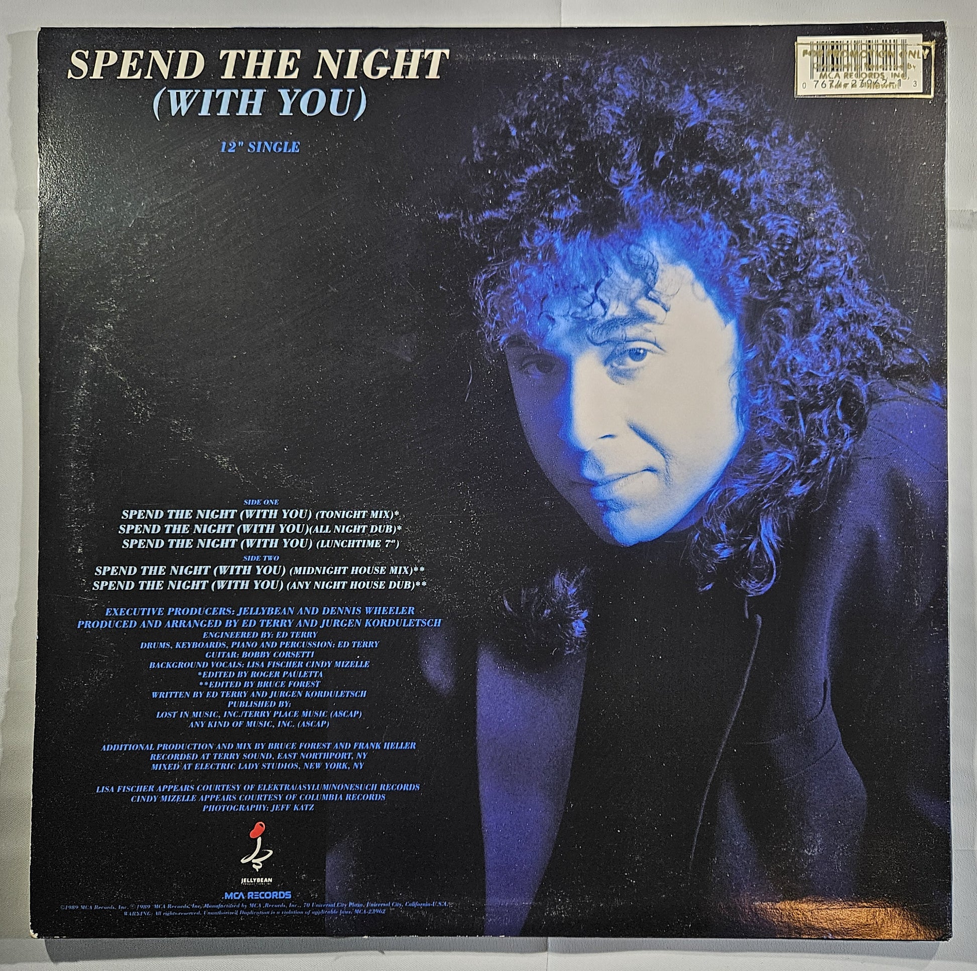 Ed Terry - Spend the Night (With You) [1989 Promo] [Used Vinyl Record Single]