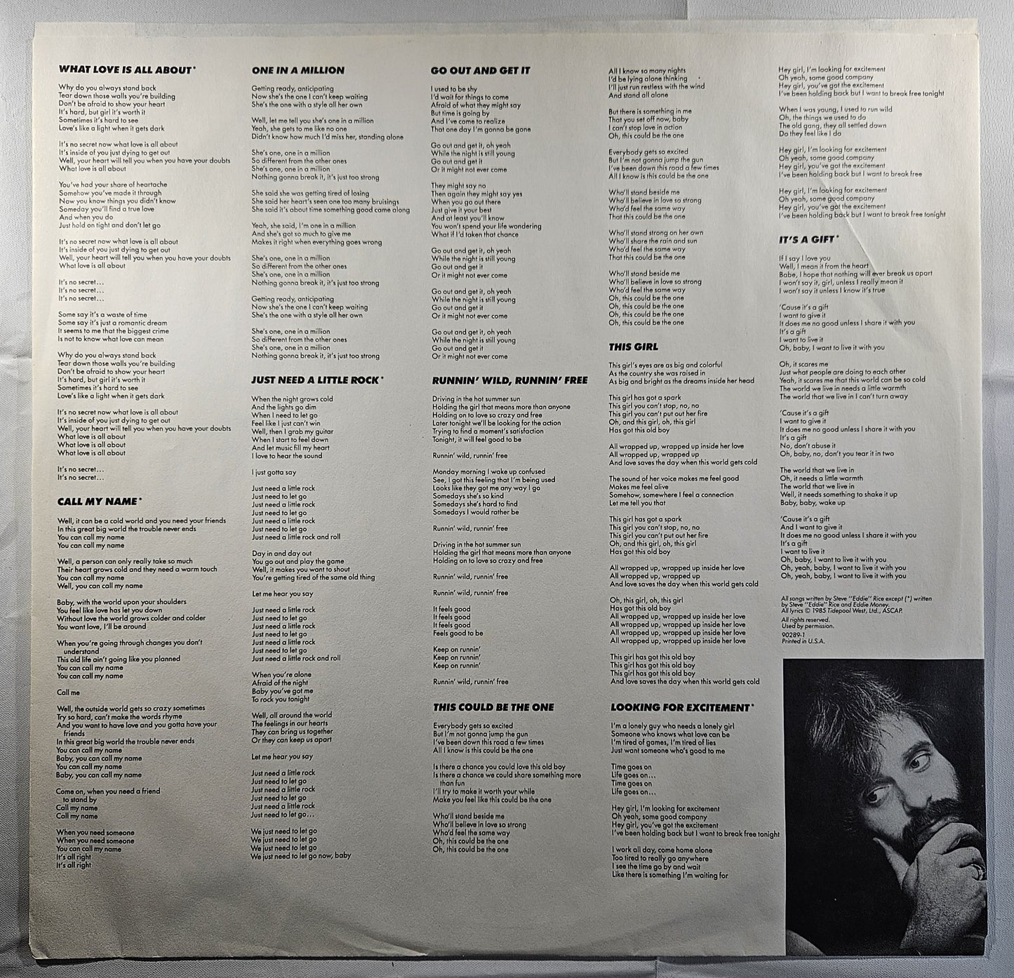 Eddie and The Tide - Go Out and Get It [1985 Promo] [Used Vinyl Record LP]
