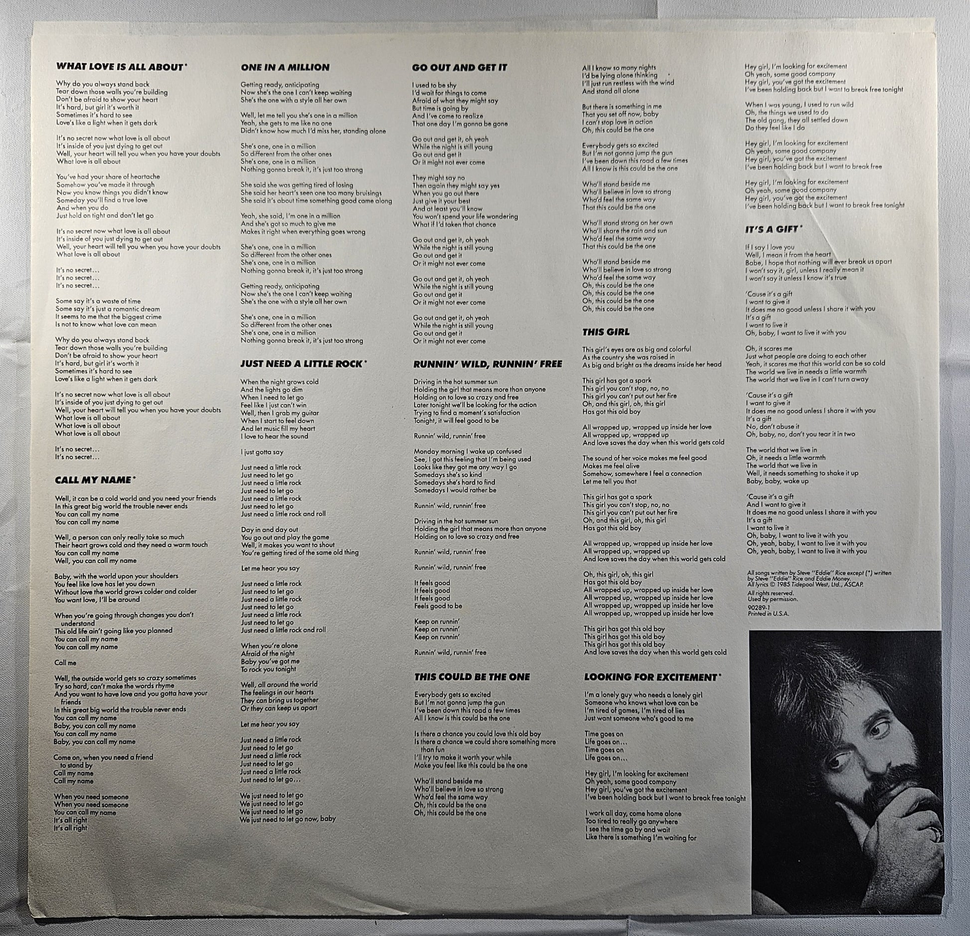 Eddie and The Tide - Go Out and Get It [1985 Promo] [Used Vinyl Record LP]