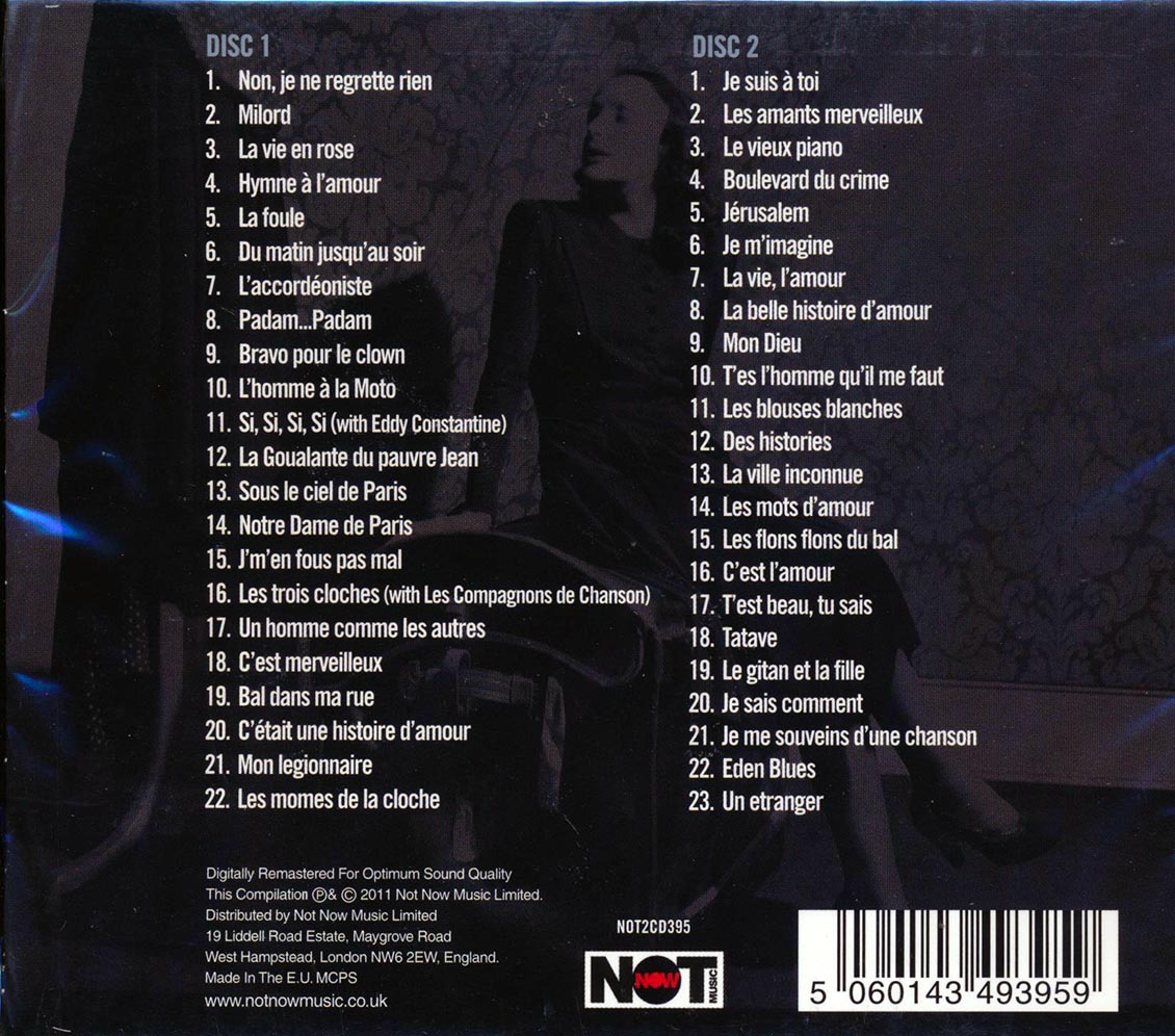 Edith Piaf - Je Ne Regrette Rien [2011 Compilation] [New Double CD]