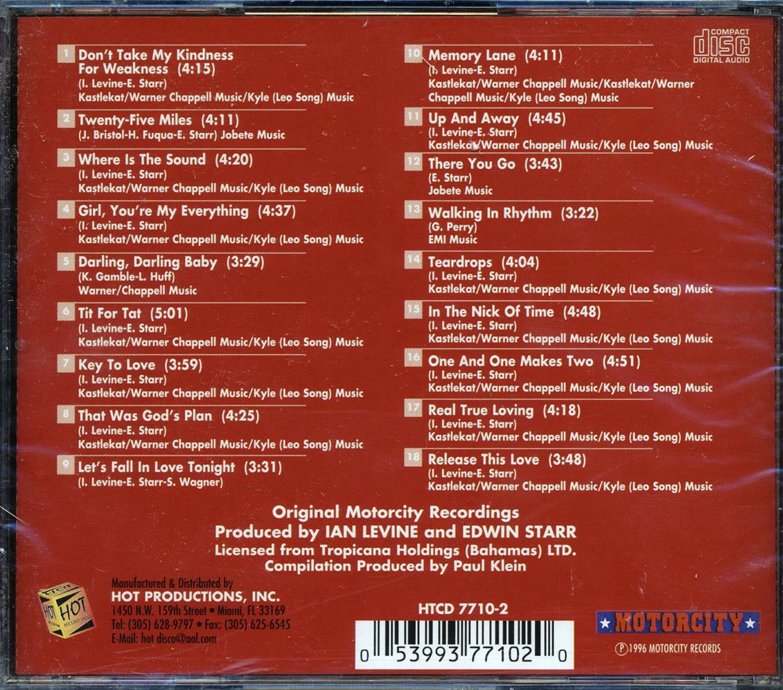 Edwin Starr - The Very Best [1996 Compilation] [New CD]