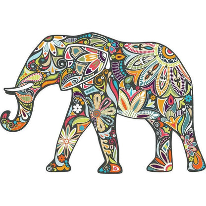 Elephant 370 Piece Shaped Jigsaw Puzzle Paper House