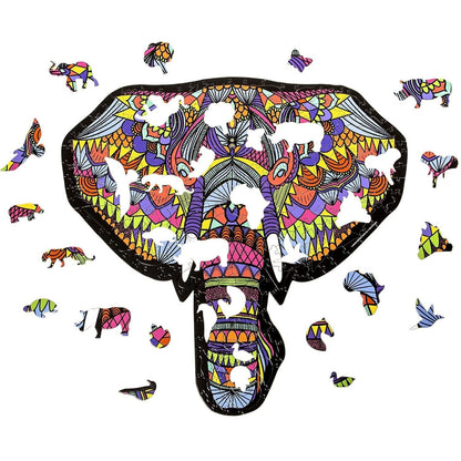 Elephant Hidden Shapes 300 Piece Jigsaw Puzzle Sure Lox