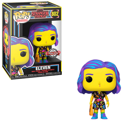Stranger Things Eleven Blacklight Funko Pop! #802 International Special Edition Sticker