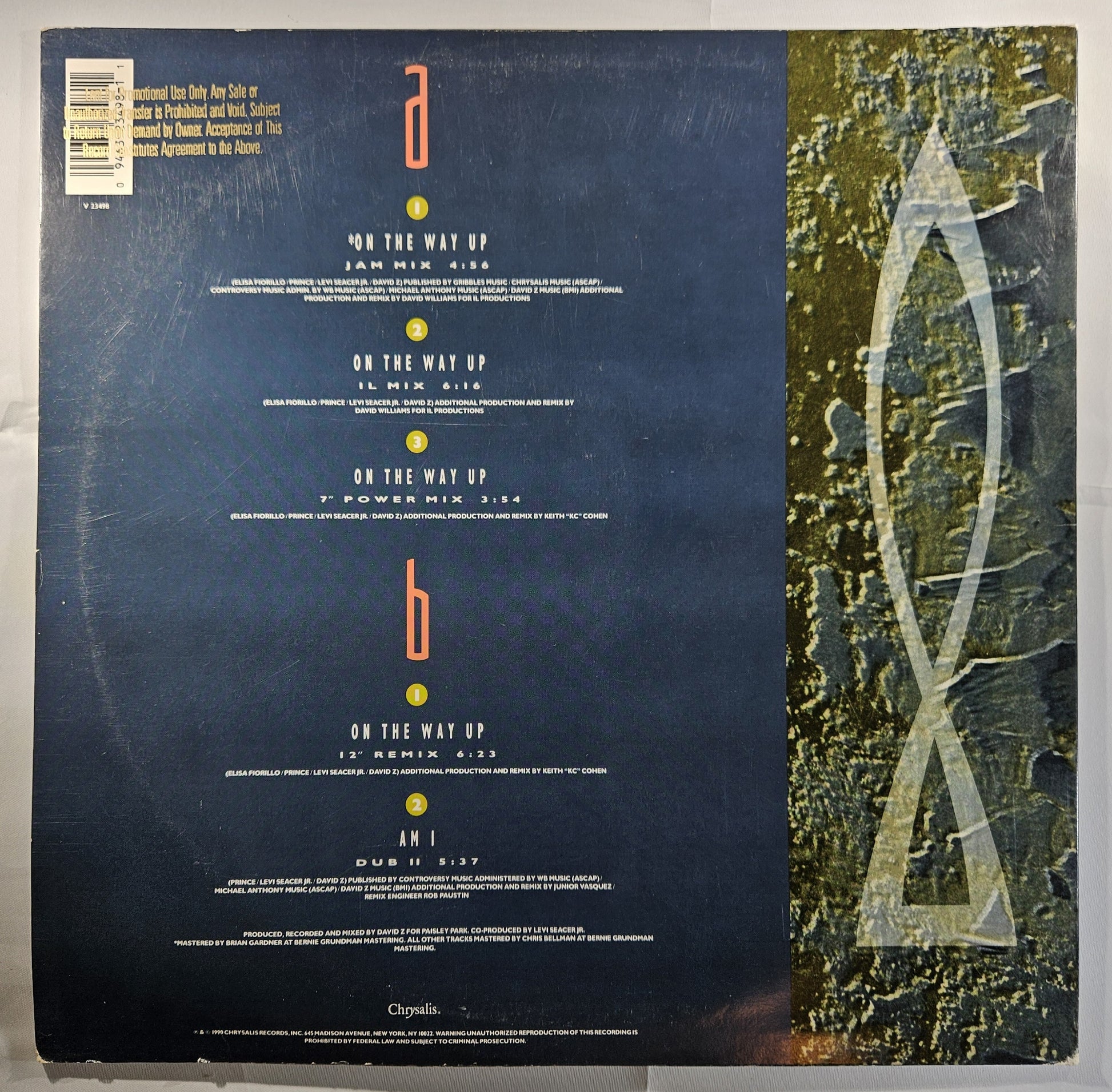 Elisa Fiorillo - On the Way Up [1990 Promo] [Used Vinyl Record 12" Single]