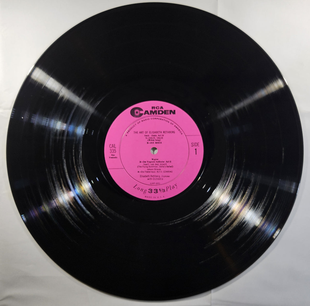 Elisabeth Rethberg - The Art of Elisabeth Rethberg [1956 Used Vinyl Record LP]