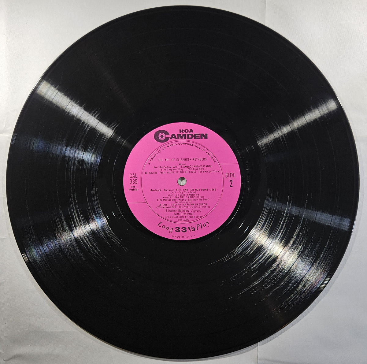 Elisabeth Rethberg - The Art of Elisabeth Rethberg [1956 Used Vinyl Record LP]