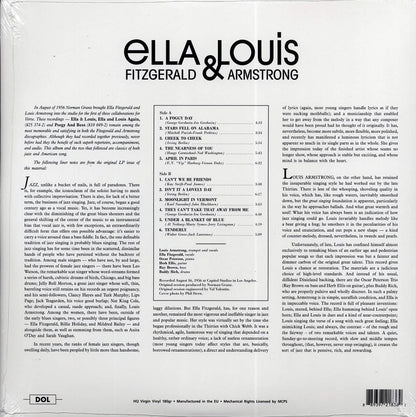 Ella Fitzgerald & Louis Armstrong - Ella & Louis [2017 Reissue Mono 180G] [New Vinyl Record LP]