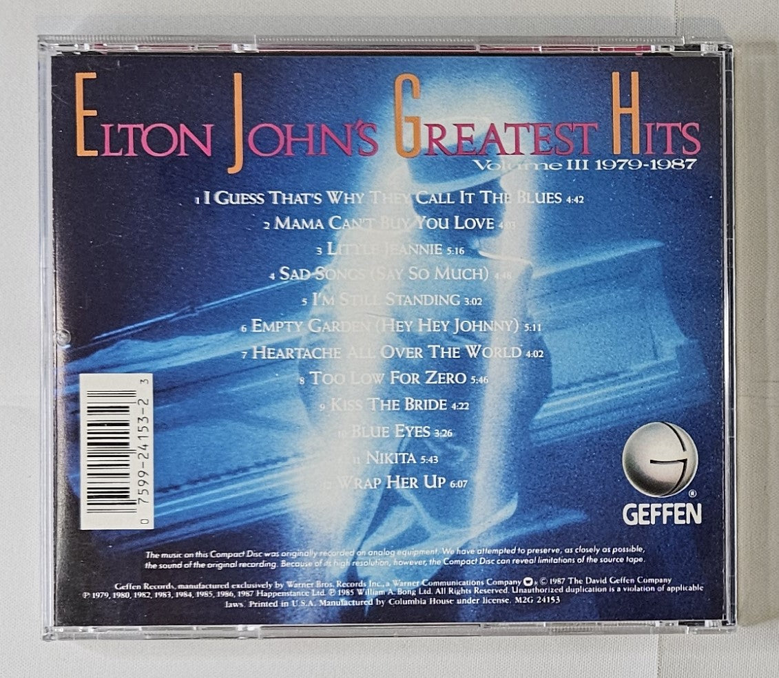 Elton John - Greatest Hits Volume III 1979-1987 [Club Edition] [Used CD]