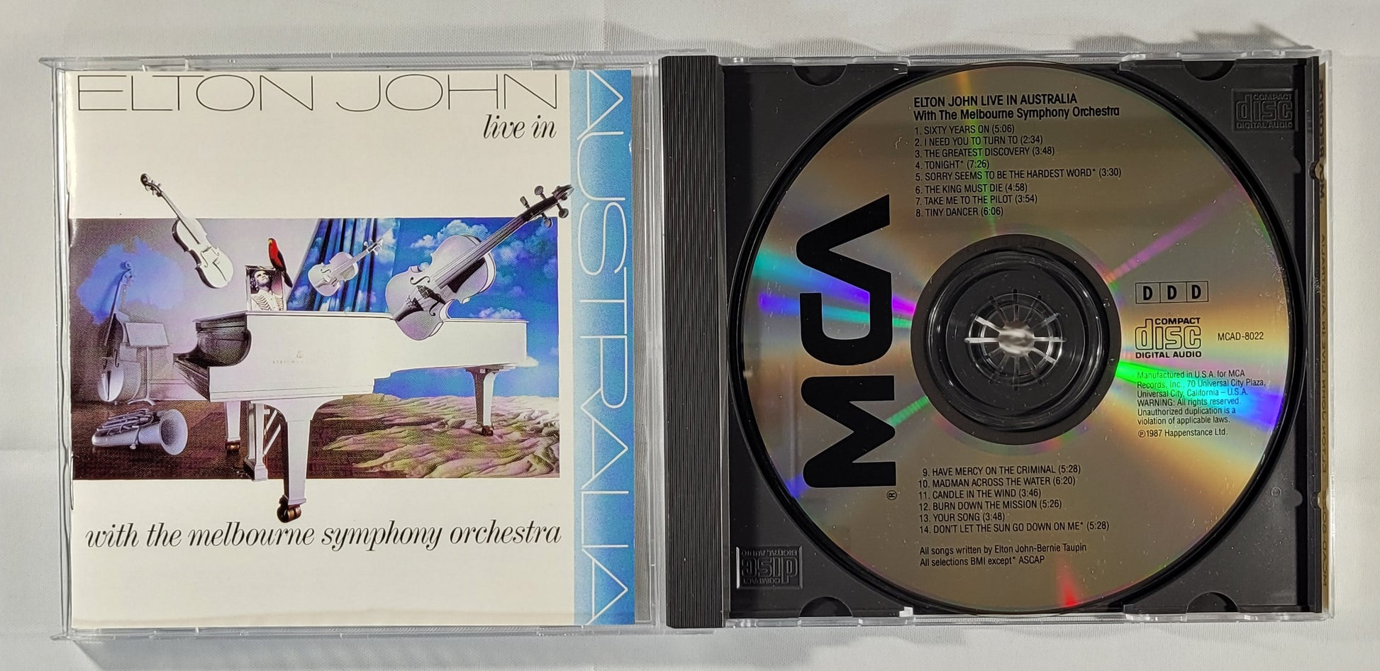 Elton John With The Melbourne Symphony Orchestra - Live in Australia [1987 Used CD]