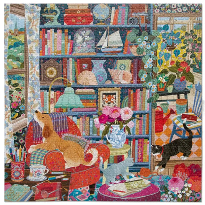 English Cottage Library 1000 Piece Jigsaw Puzzle eeBoo