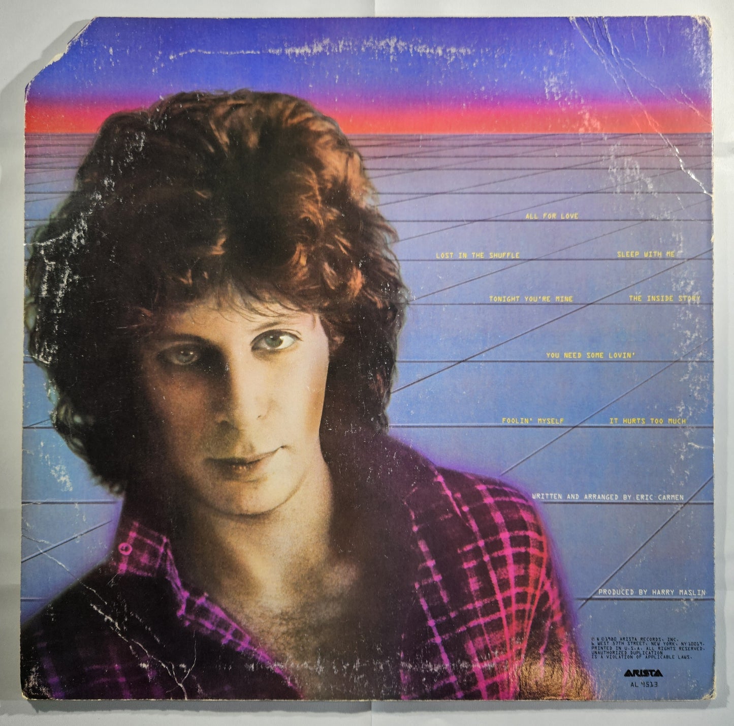 Eric Carmen - Tonight You're Mine [1980 Used Vinyl Record LP]