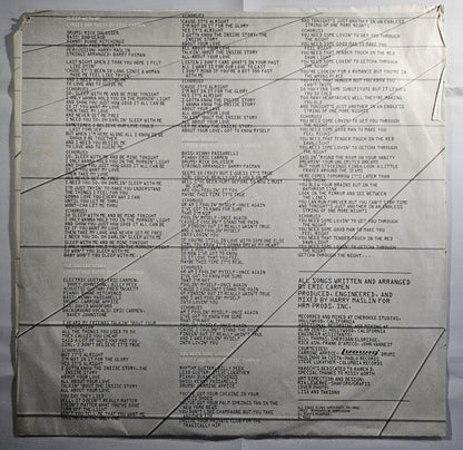 Eric Carmen - Tonight You're Mine [1980 Used Vinyl Record LP]