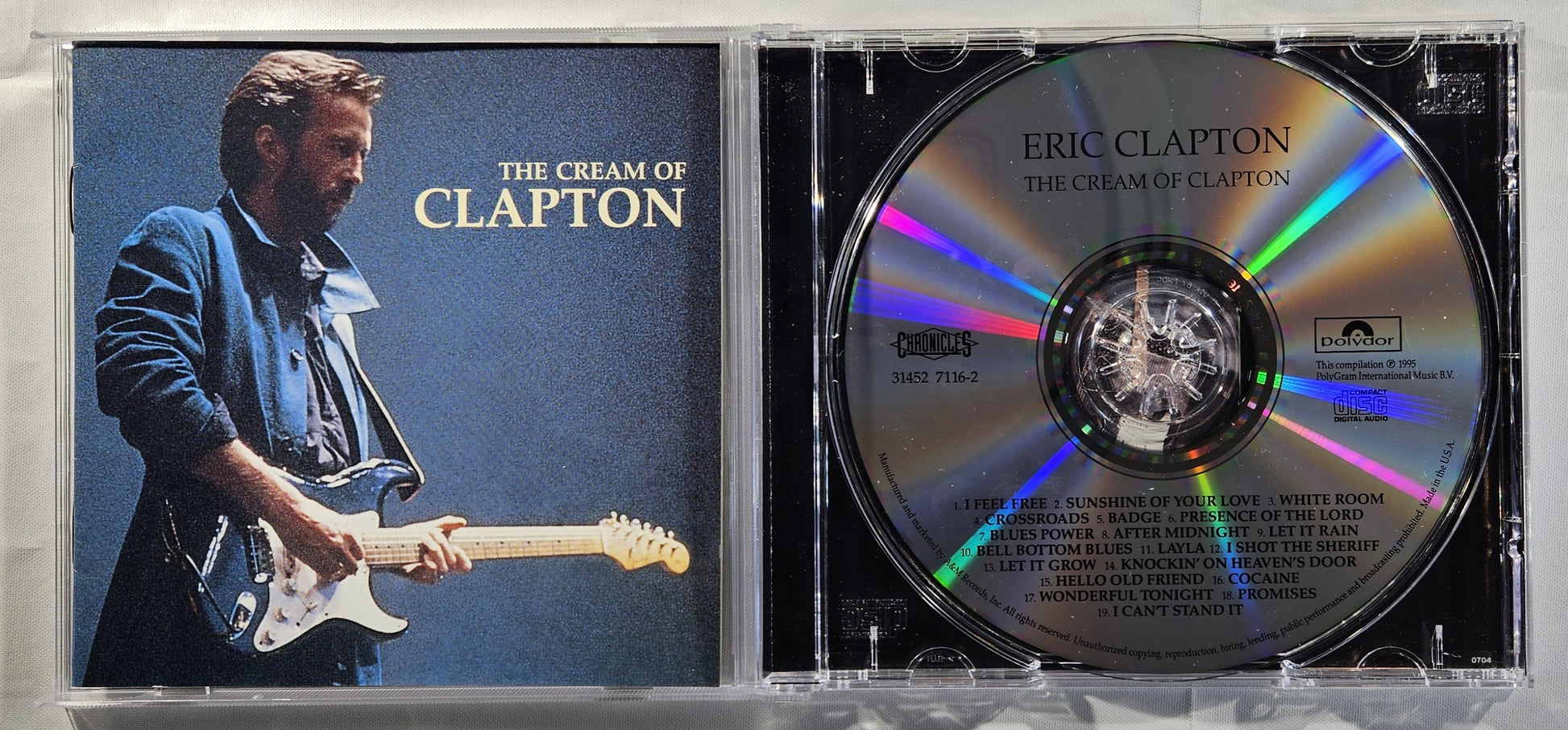 Eric Clapton - The Cream of Clapton [1995 Compilation Remastered] [Used CD]
