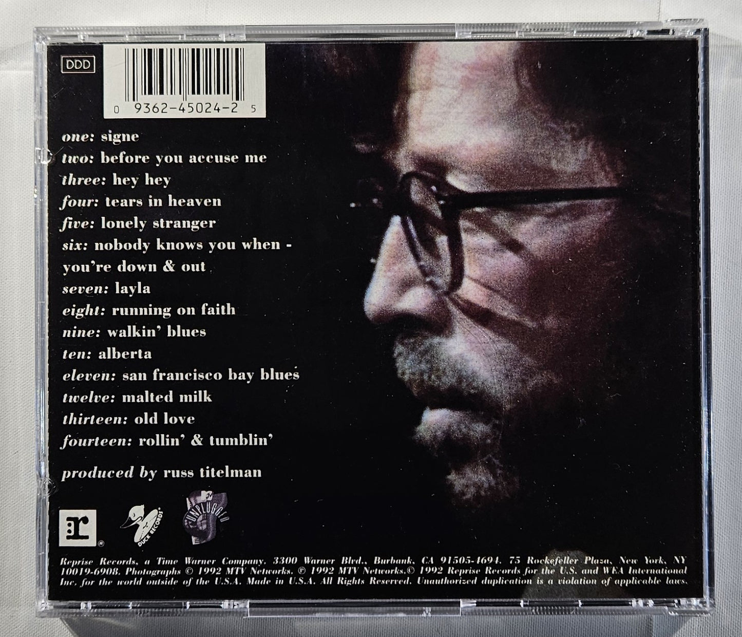 Eric Clapton - Unplugged [1992 Used CD]