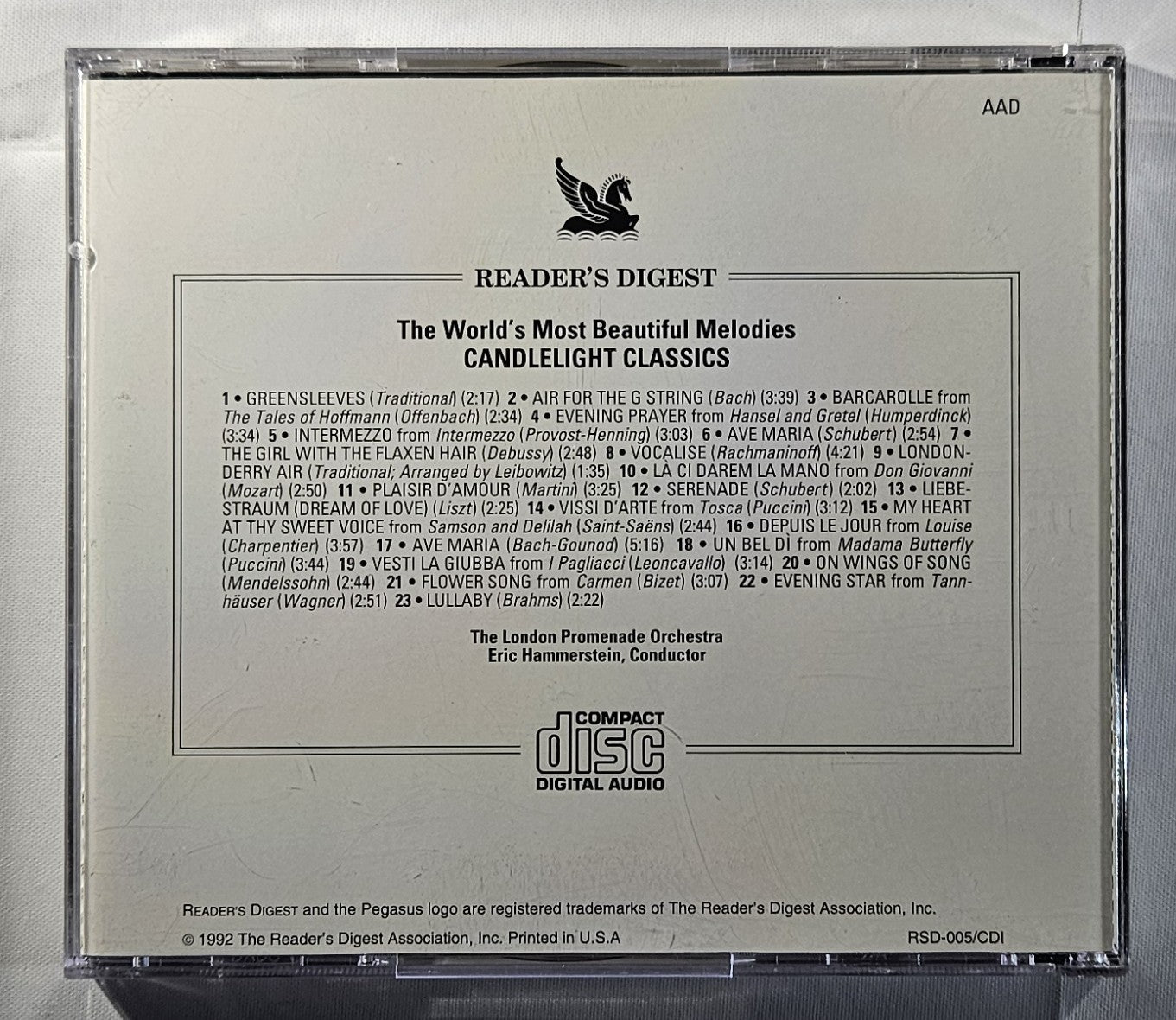 Eric Hammerstein - Candlelight Classics [1992 Remastered] [Used CD]