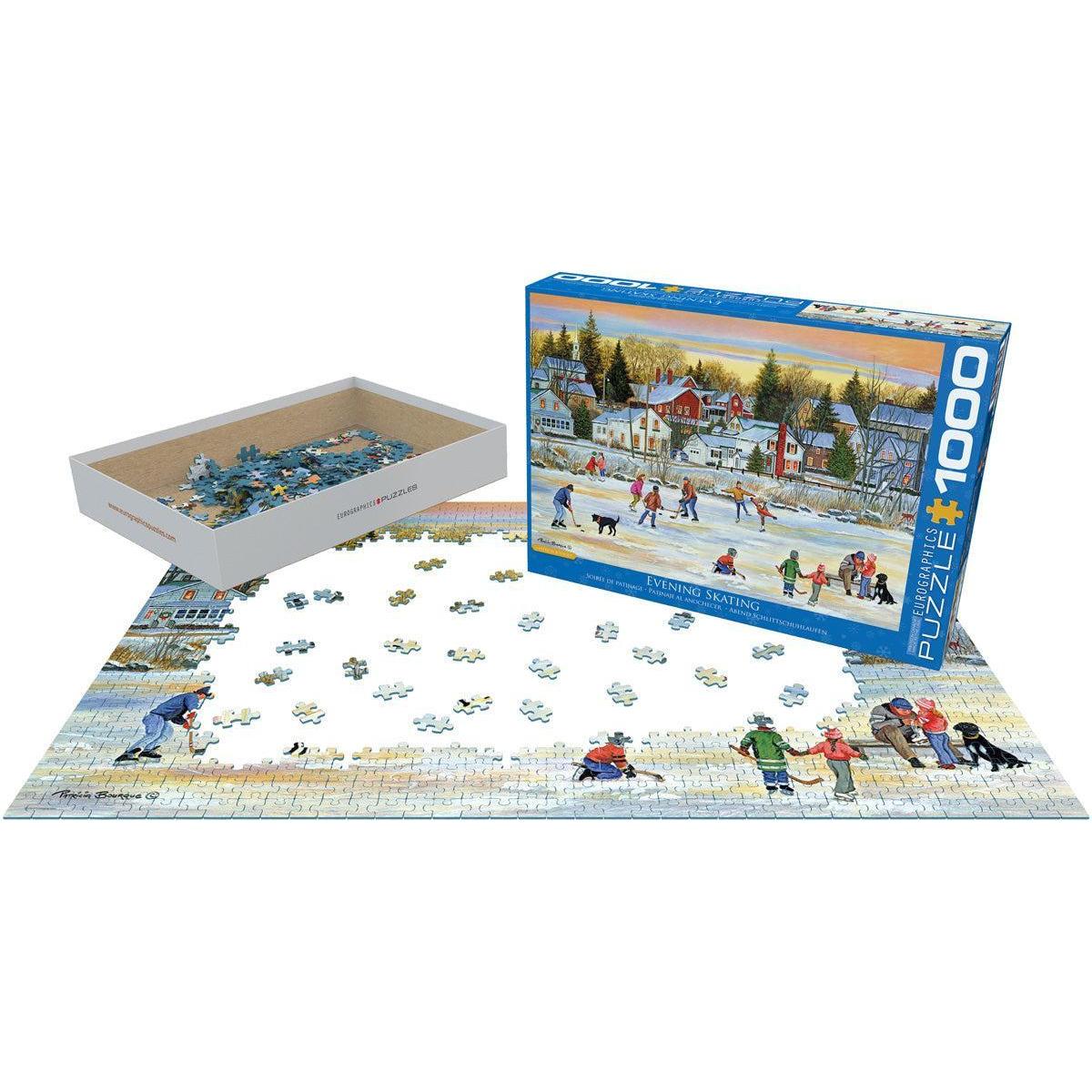 Evening Skating 1000 Piece Jigsaw Puzzle Eurographics