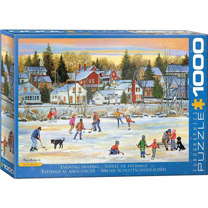 Evening Skating 1000 Piece Jigsaw Puzzle Eurographics