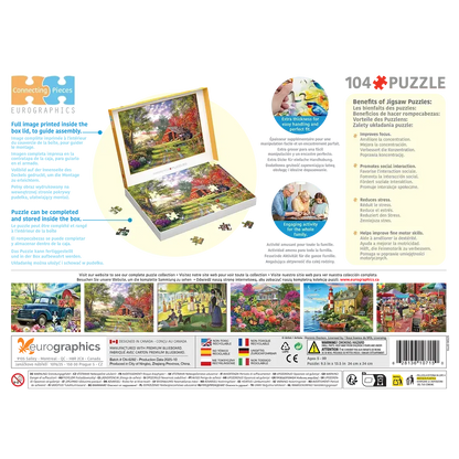 Evening at the Barnyard 104 Connecting Pieces Jigsaw Puzzle Eurographics