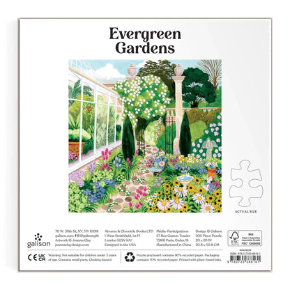 Evergreen Gardens 500 Piece Jigsaw Puzzle Galison