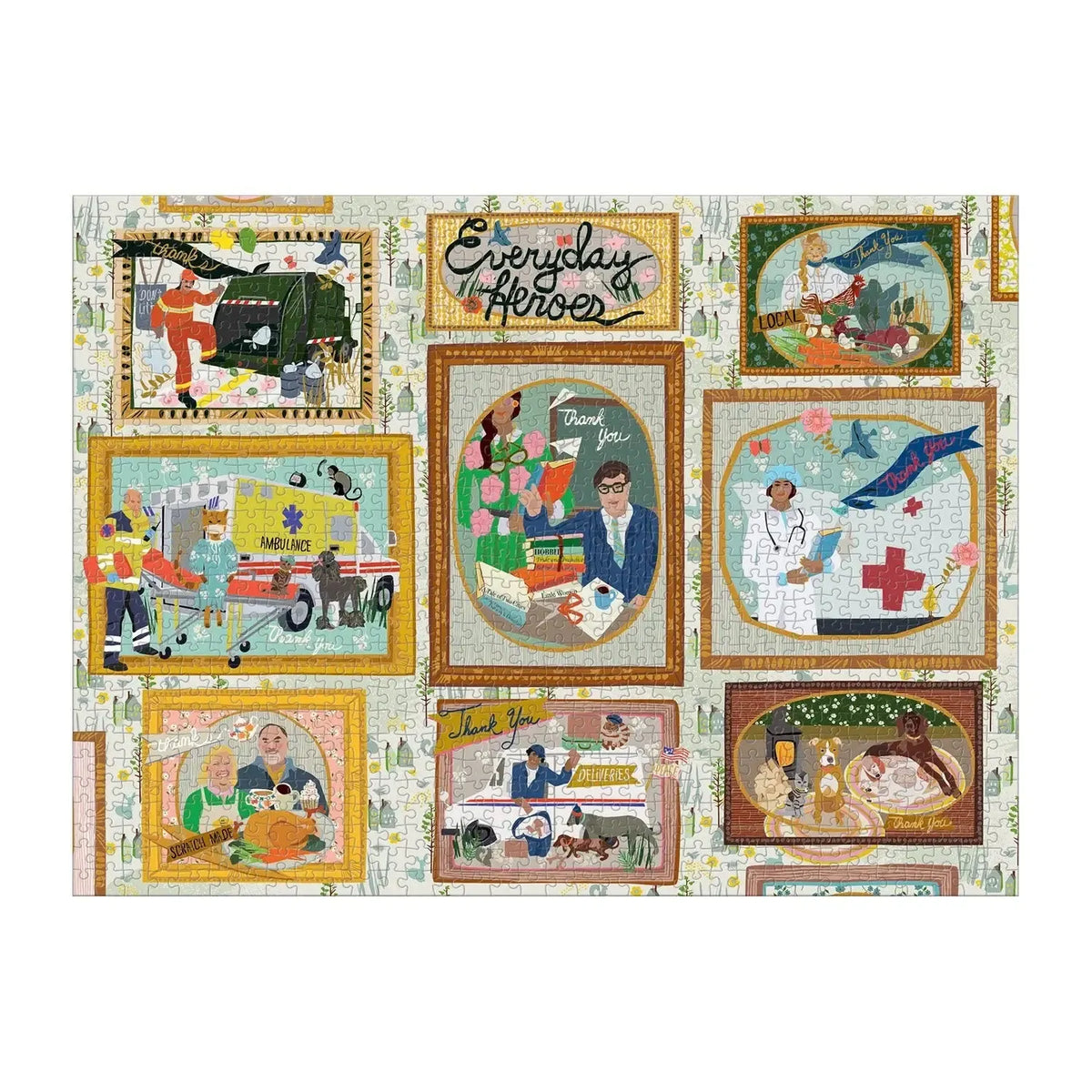 Everyday Heroes 1000 Piece Jigsaw Puzzle Galison