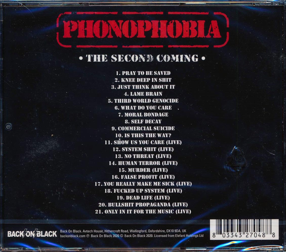 Extreme Noise Terror - Phonophobia (The Second Coming) [2020 Reissued Remixed] [New CD]