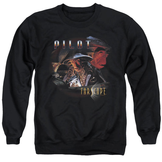 Farscape Pilot Mens Crewneck Sweatshirt Black Officially Licensed