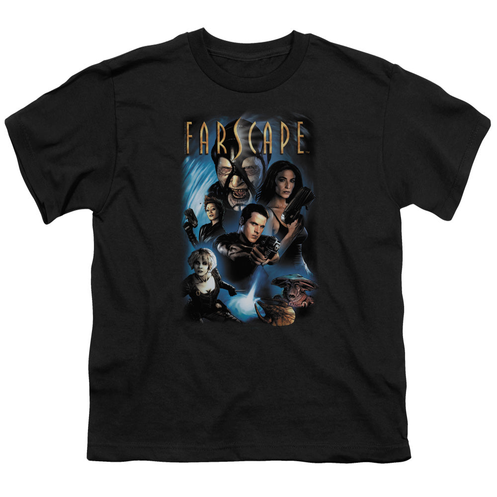 Farscape Comic Cover Kids Youth T Shirt Black