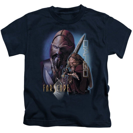 Farscape Dargo Juvenile Kids Youth T Shirt Navy
