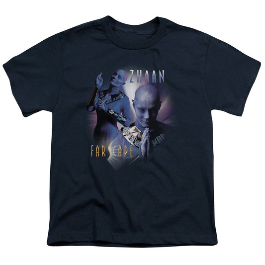 Farscape Zhaan Kids Youth T Shirt Navy