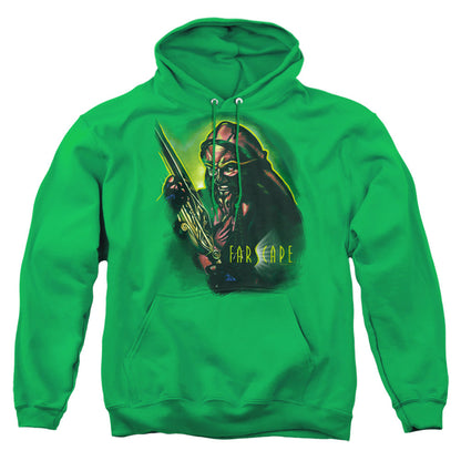 Farscape Dargo Warrior Mens Hoodie Kelly Green