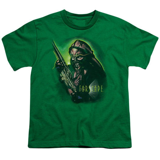 Farscape Dargo Warrior Kids Youth T Shirt Kelly Green