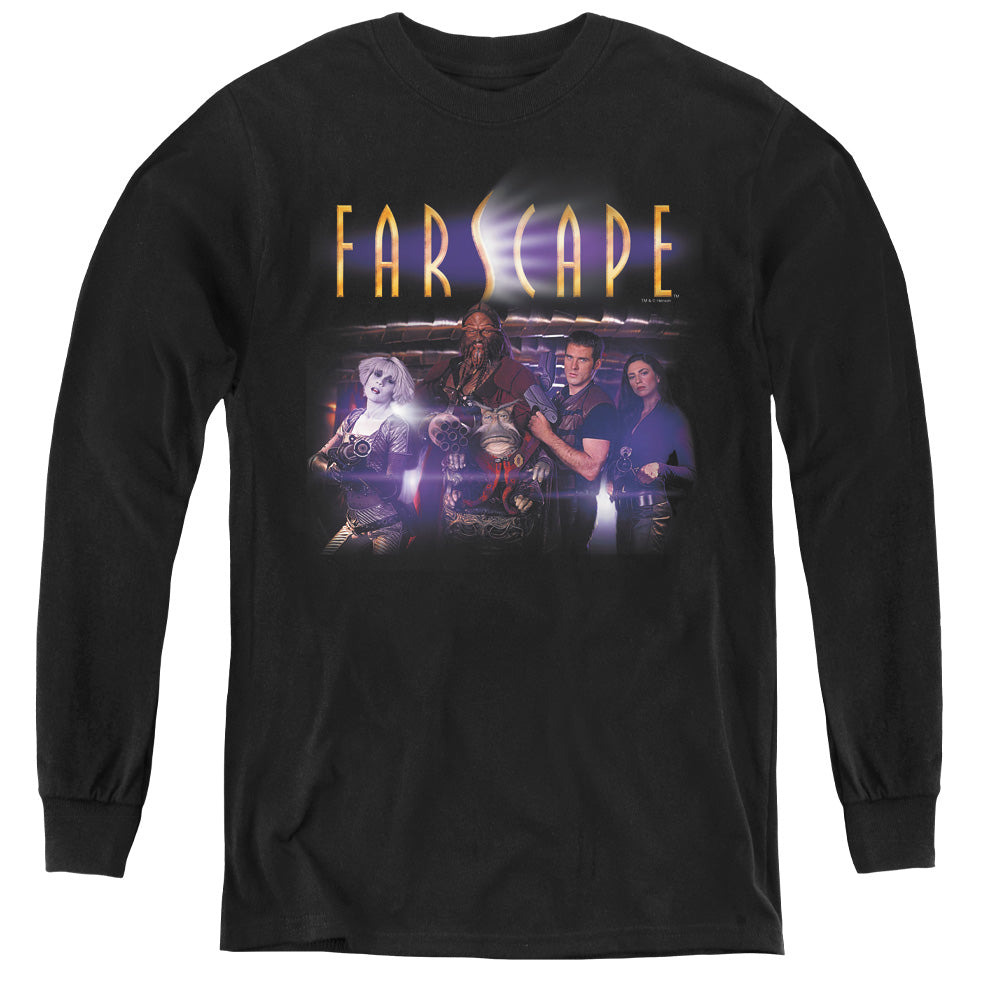 Farscape Flarescape Long Sleeve Kids Youth T Shirt Black