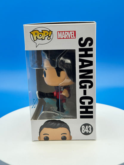 SIGNED by Simu Liu Shang-Chi #843 Funko Pop Vinyl Figure Marvel Shang-Chi and the Legend of the Ten Rings