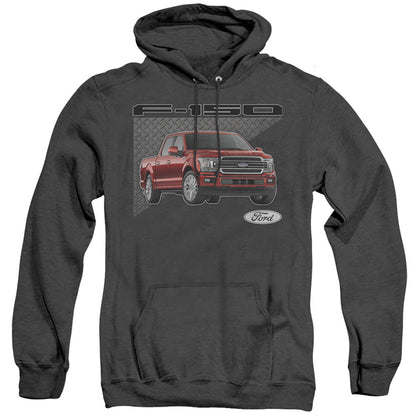 Ford Trucks F 150 Mens Heather Hoodie Black Officially Licensed