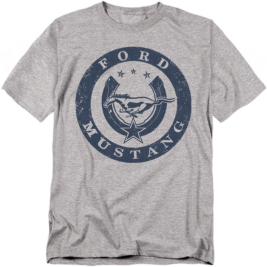 Ford Mustang Lucky Ford Mustang Mens T Shirt Athletic Heather